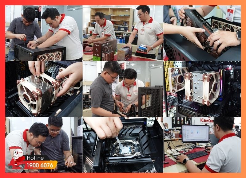 Quá trình khách hàng và iCare Center build PC