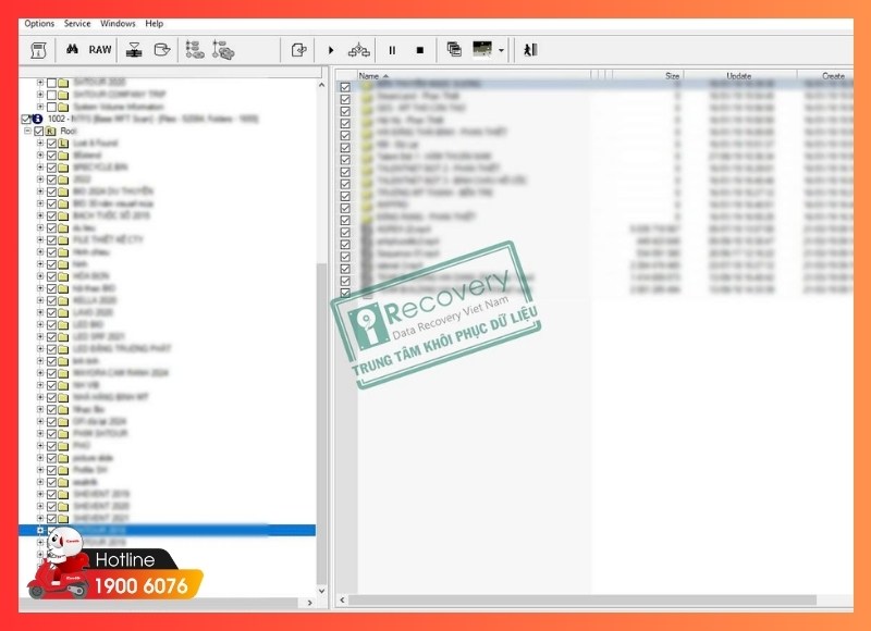 Khôi phục thành công hơn 700GB dữ liệu