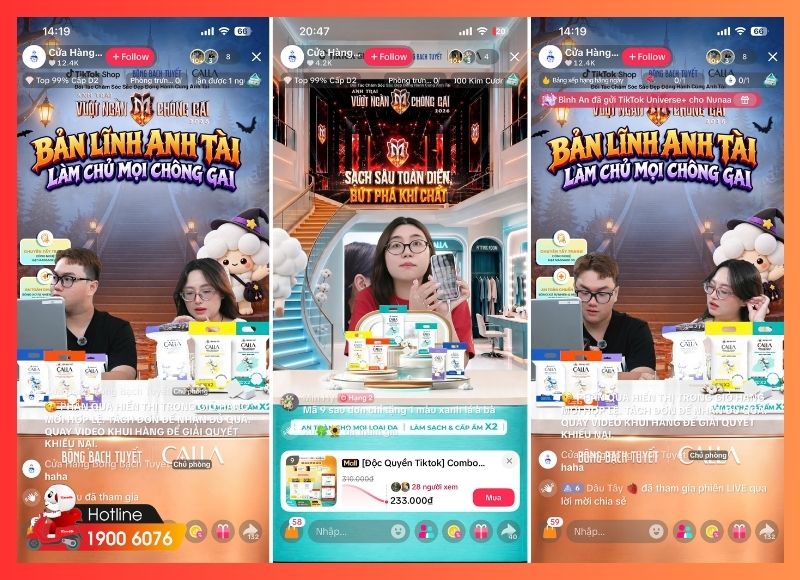 Kết quả khi livestream 4