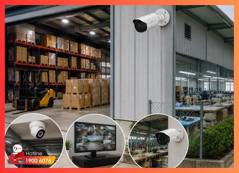 Lắp camera Phường Bình Hưng Hòa cho kho hàng và cơ sở sản xuất gia đình