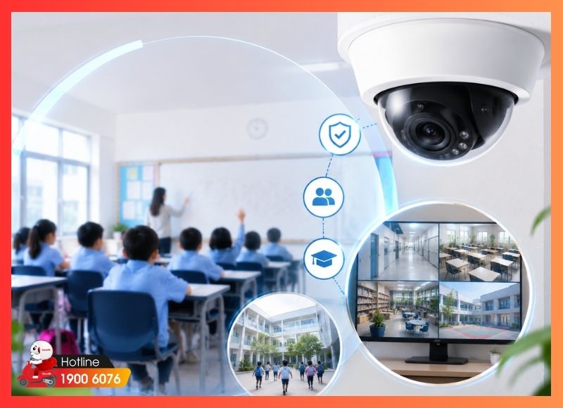 Lắp đặt camera tại Phường Bình Lợi Trung cho trường học và trung tâm giáo dục