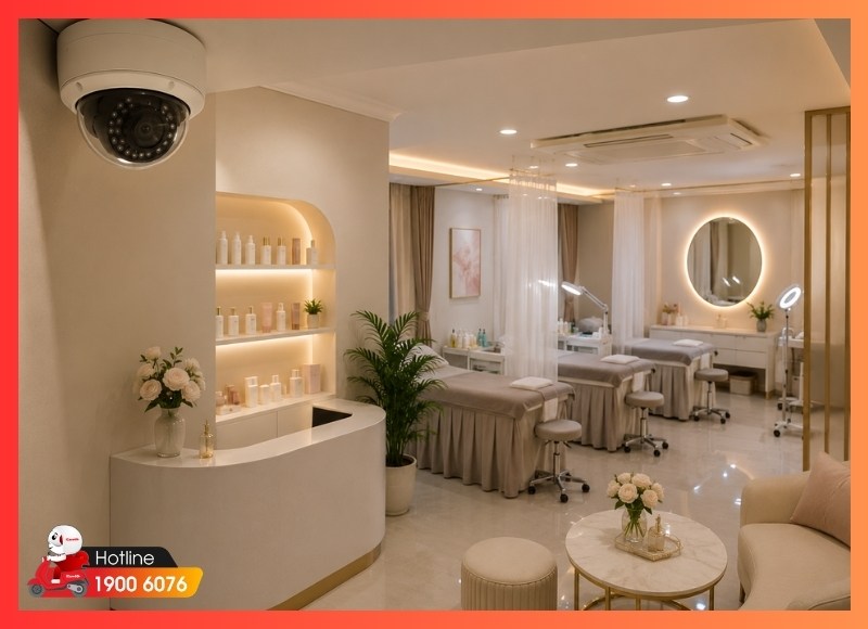 Lắp đặt camera Phường Đức Nhuận cho spa và cơ sở dịch vụ làm đẹp
