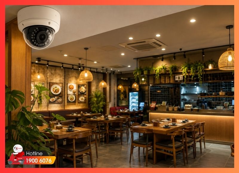 Lắp camera Gia Định cho cửa hàng, quán café và nhà hàng