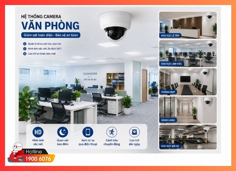 Lắp camera giá rẻ Phường Tân Sơn Hòa cho văn phòng và tòa nhà văn phòng nhỏ