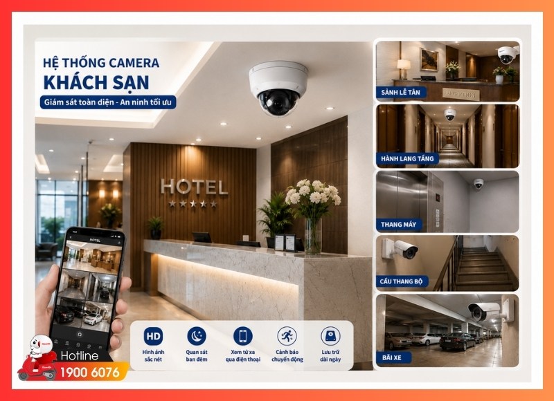 Lắp đặt camera tại Phường Tân Sơn Nhất cho khách sạn mini và căn hộ dịch vụ