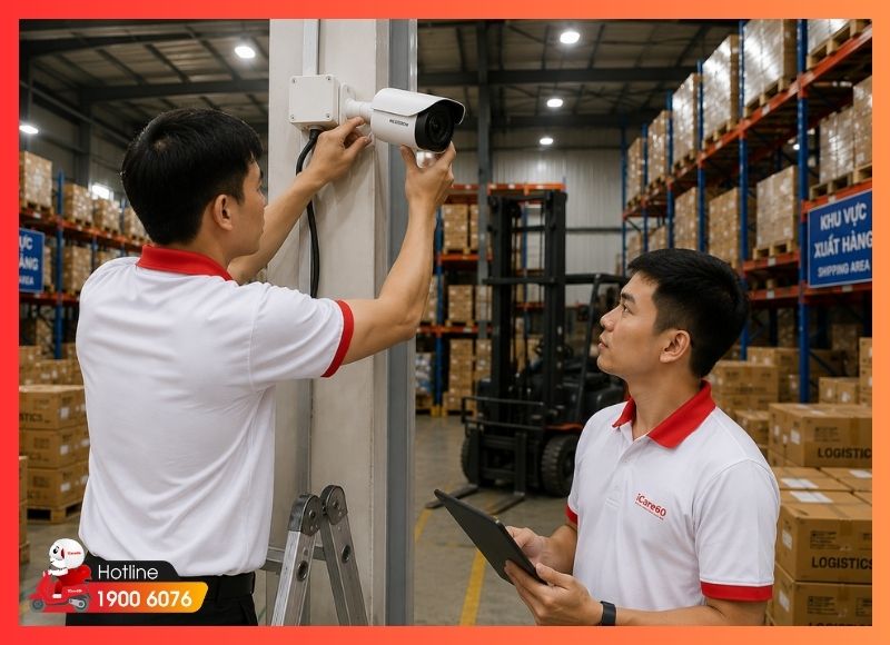 Hệ thống camera phù hợp cho kho hàng và khu vực lưu trữ