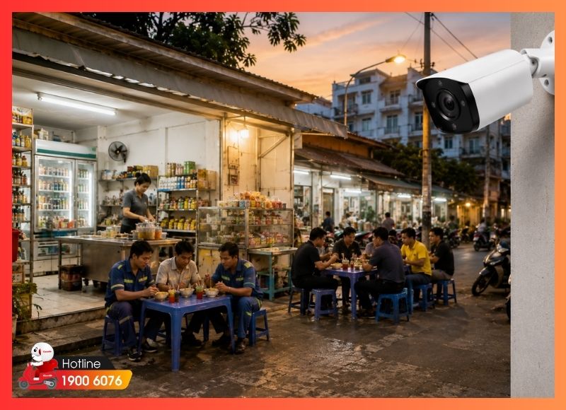 Lắp camera giá rẻ Phường Tây Thạnh cho cơ sở kinh doanh phục vụ công nhân và khu dân cư
