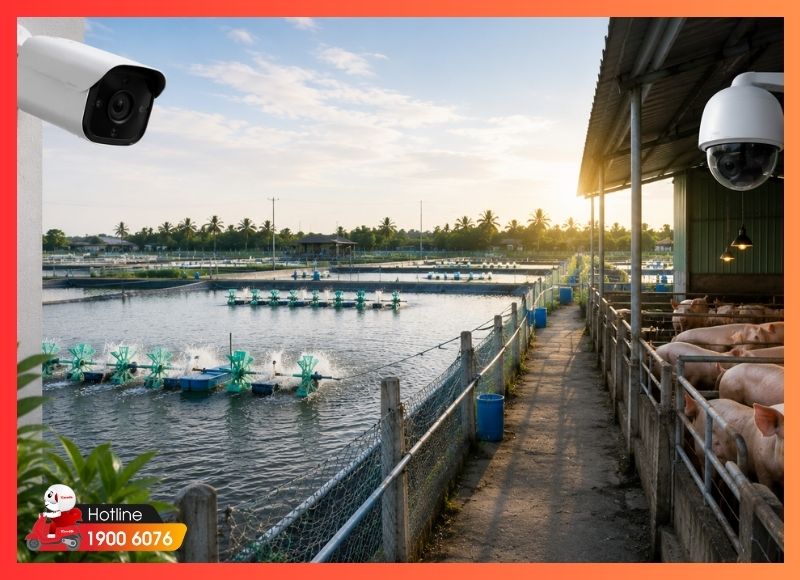 Lắp đặt camera an ninh xã Bình Lợi cho cơ sở chăn nuôi và trại thủy sản