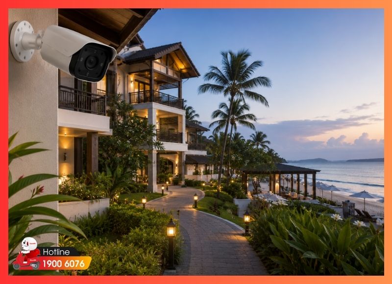 Lắp đặt camera an ninh xã Cần Giờ cho resort và khách sạn ven biển