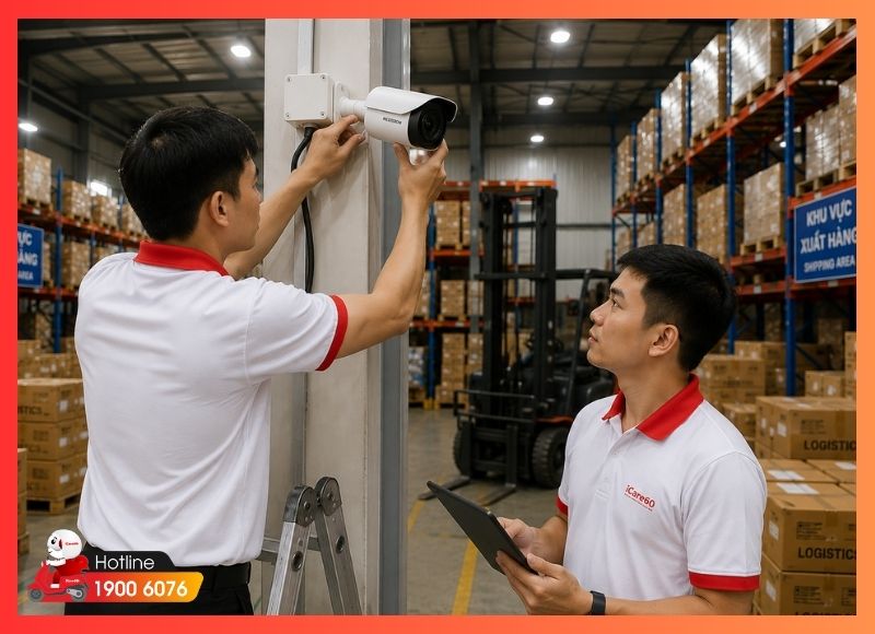 Lắp đặt camera tại xã Tân Nhựt cho nhà máy và xưởng sản xuất quy mô vừa