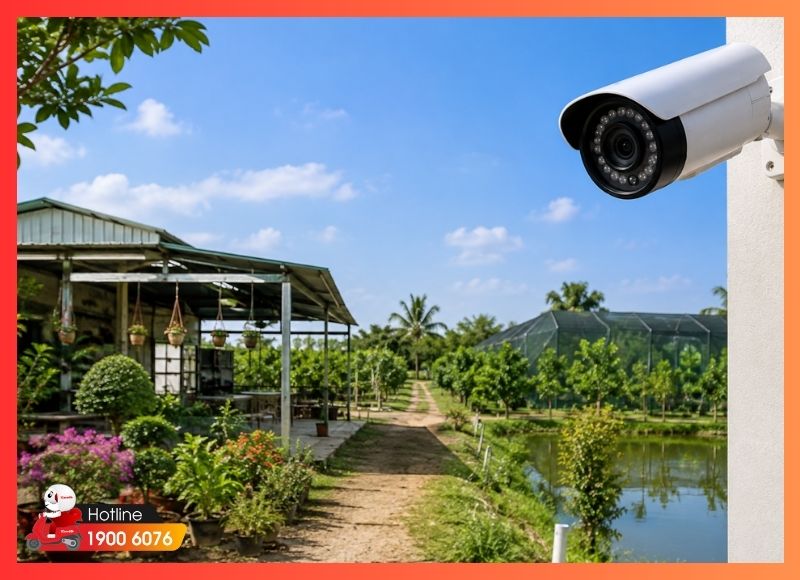 Giải pháp lắp đặt camera xã Thái Mỹ cho nhà ở và khuôn viên rộng