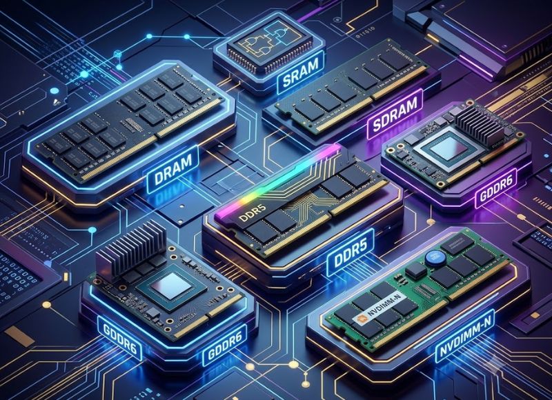 Các loại RAM phổ biến được sử dụng trên laptop hiện nay