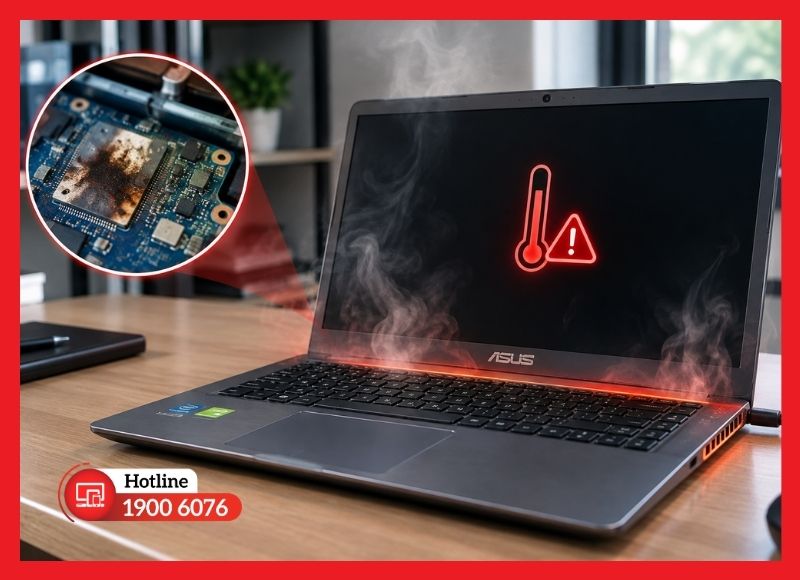 Những nguyên nhân thường khiến main laptop ASUS bị hư