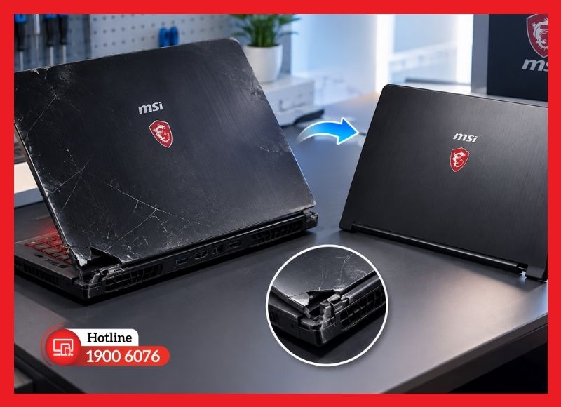 Các dấu hiệu cho thấy laptop MSI đã đến lúc cần thay vỏ
