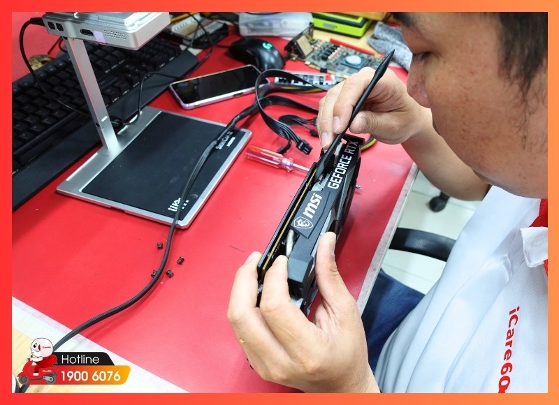 Thay quạt tản nhiệt, keo tản nhiệt VGA