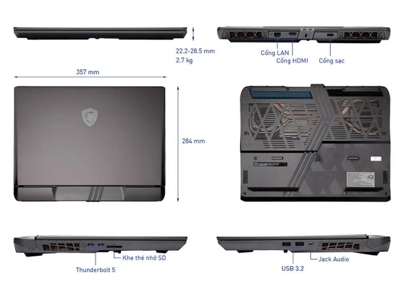 Laptop MSI Vector 16 HX AI A2XWIG-062VN-iCareCenter #5