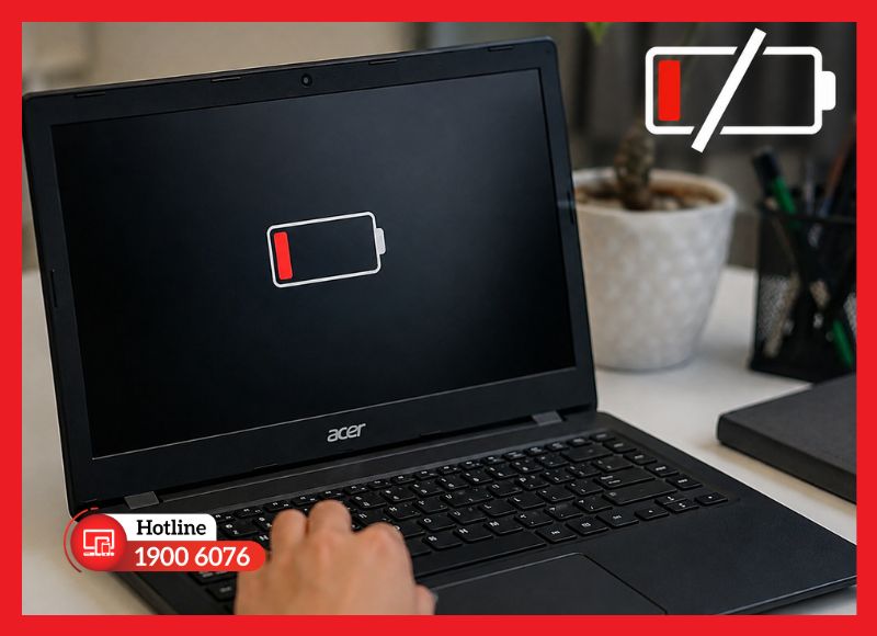 Thời gian sử dụng laptop Acer ngắn hơn bình thường
