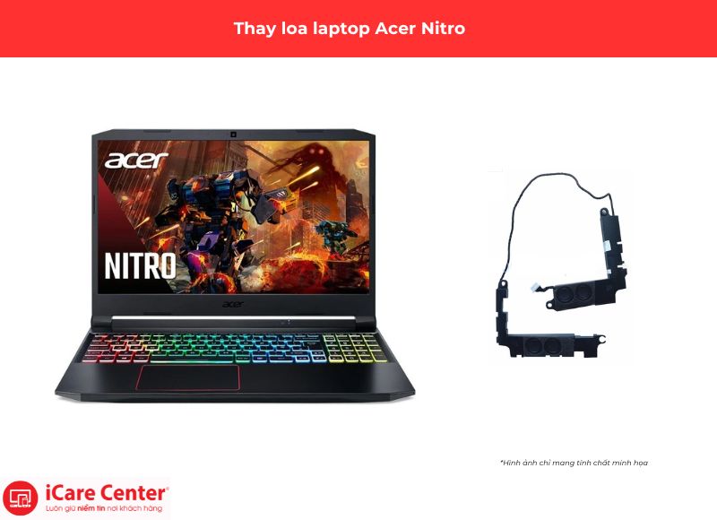 thay loa laptop Acer Nitro - iCare Center