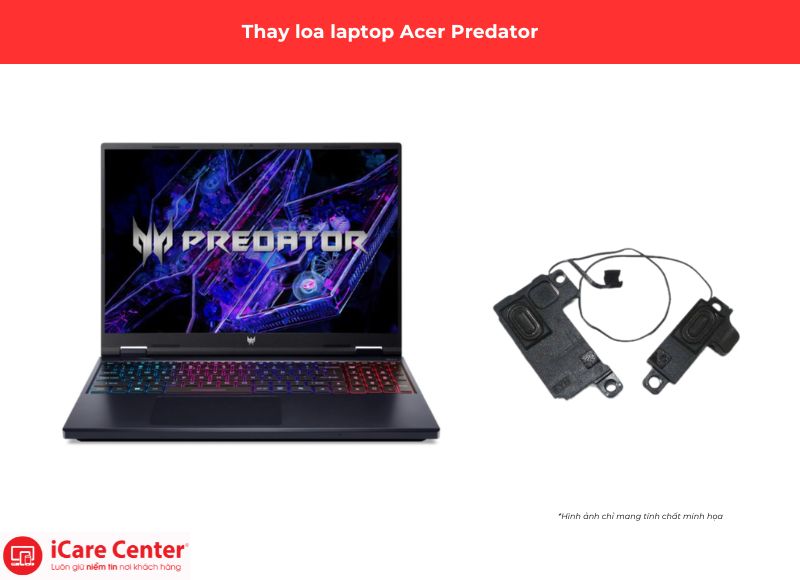 thay loa laptop Acer  Predator - iCare Center