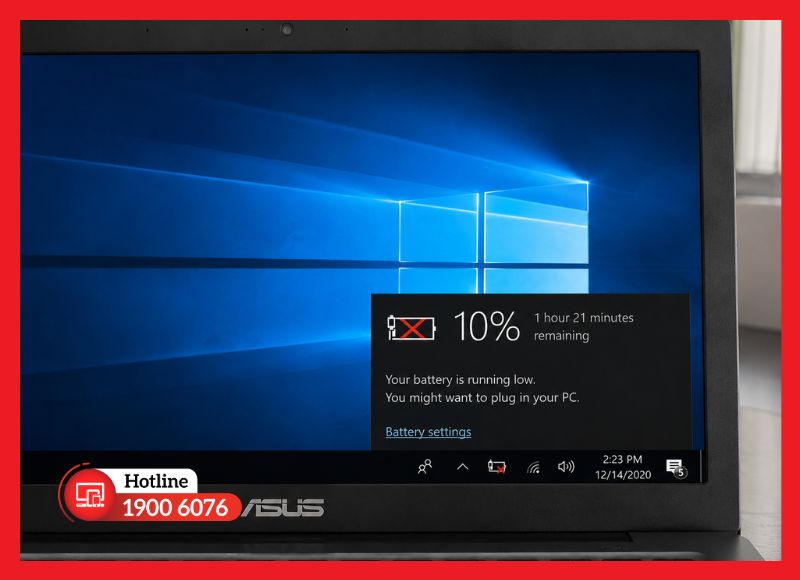 dấu hiệu thay pin laptop asus