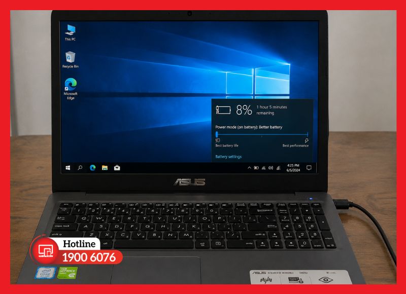 dấu hiệu thay pin laptop asus