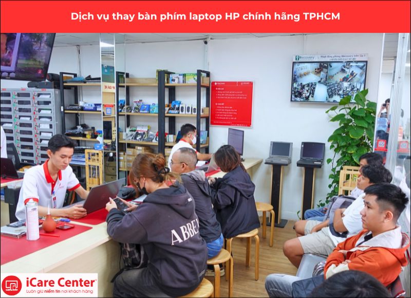 dịch vụ thay bàn phím laptop hp - icare center