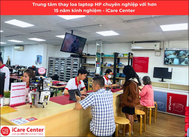 dịch vụ thay loa laptop hp - icare center