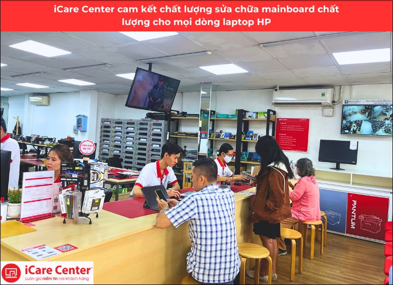 dịch vụ thay main laptop hp - icare center