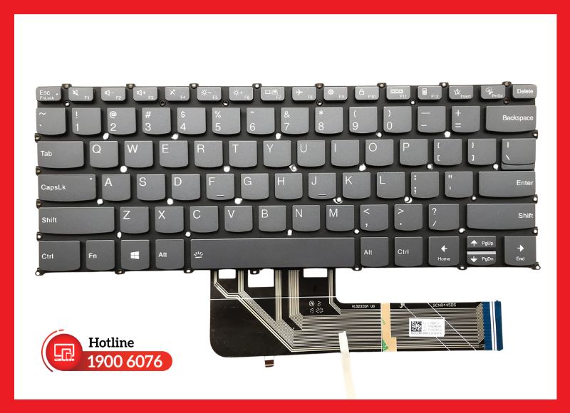 Bàn phím laptop Lenovo Yoga có hành trình phím vừa phải, hỗ trợ gõ chính xác