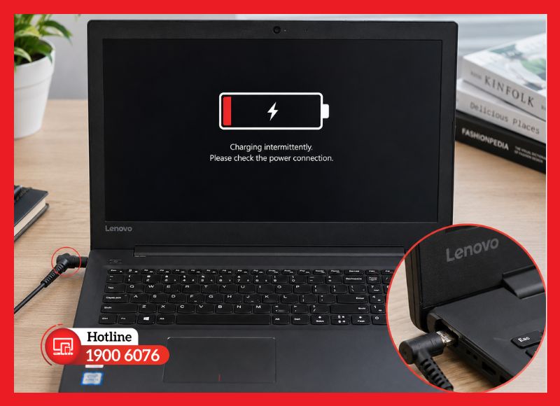 Laptop Lenovo sạc lúc được lúc không