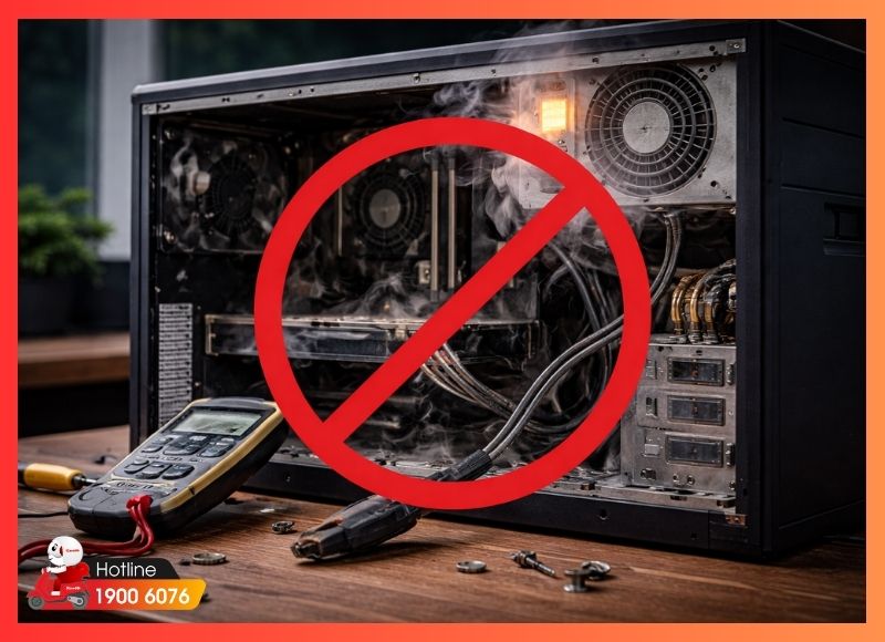 Kỹ thuật viên iCare Center không khuyến khích sửa PSU