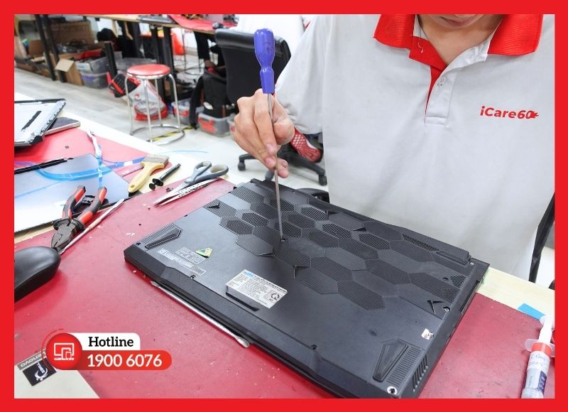 Thay vỏ mặt D laptop HP