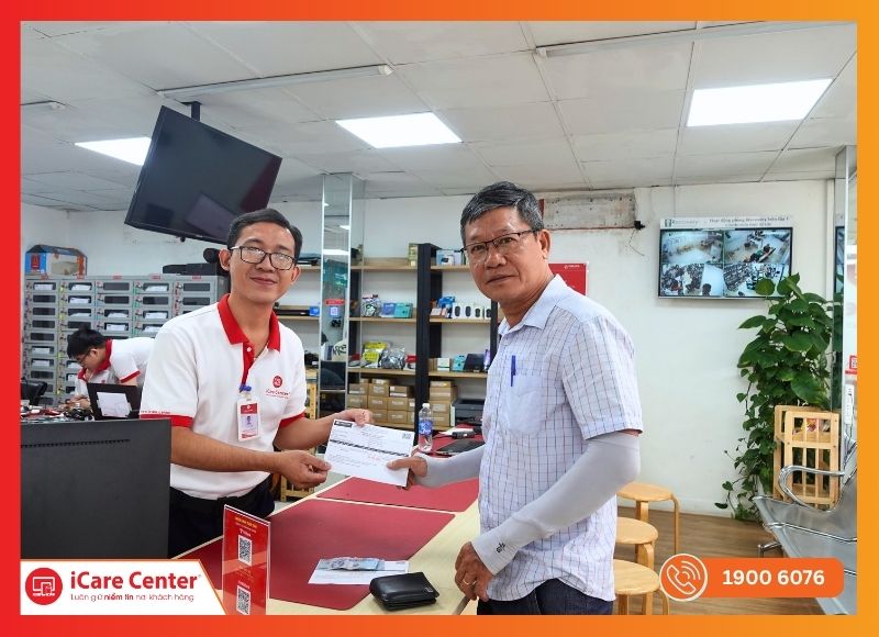iCare Center Hoàn tất kiểm tra và bàn giao lại thiết bị
