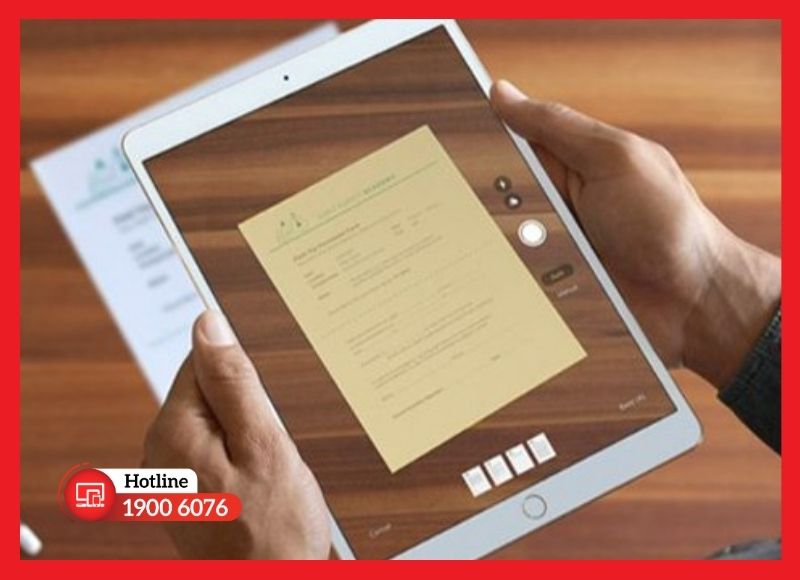 Kiểm tra khả năng scan tài liệu và chạy ứng dụng AR ổn định cho camera sau iPad Gen 7