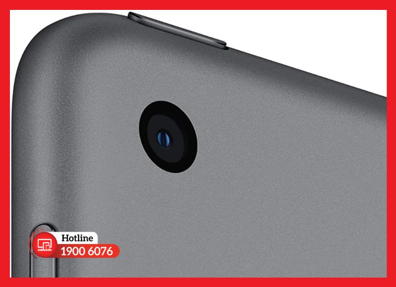 Camera sau iPad Gen 9 được thiết kế nằm phẳng với mặt lưng