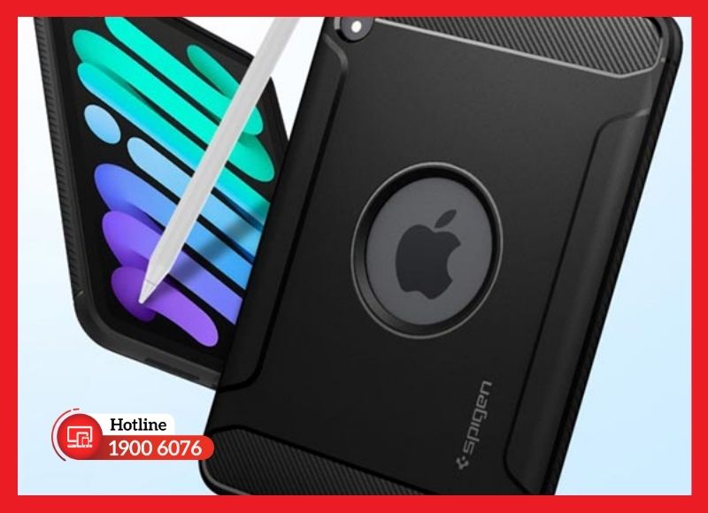 Sử dụng ốp lưng có gờ cao bảo vệ cụm camera sau iPad Mini 6 để hạn chế trầy xước và va đập