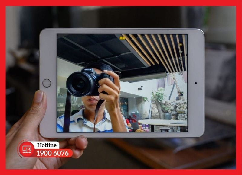 Hướng dẫn cách kiểm tra độ nét và soi bụi sau khi thay camera trước iPad Gen 5.