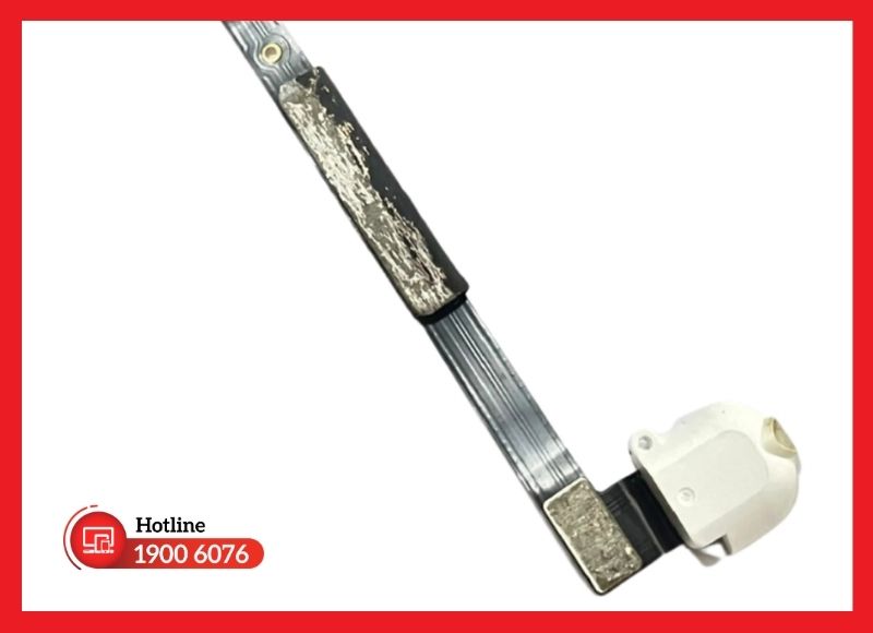 Cấu tạo chi tiết cụm cáp tai nghe iPad Gen 7 và vị trí kết nối trên thân máy.