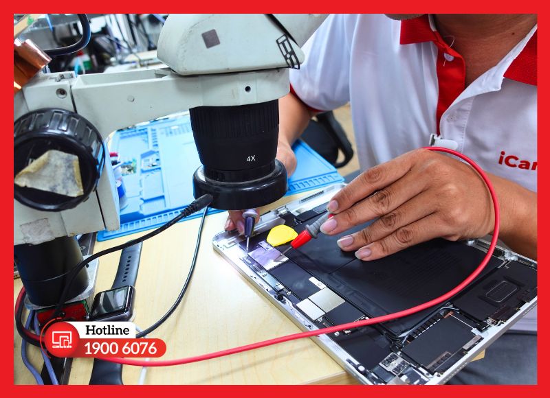 Dịch vụ thay jack tai nghe iPad Mini 5 chuyên nghiệp, minh bạch tại iCare Center TPHCM.