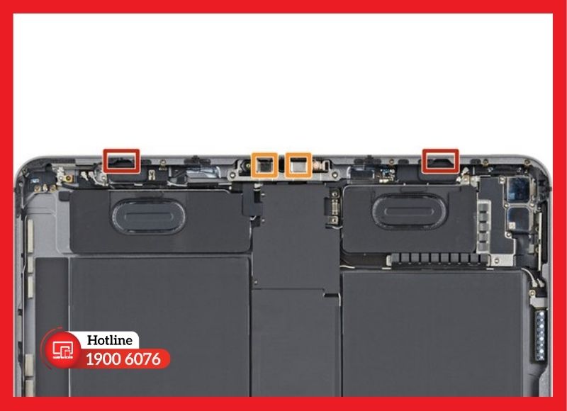 Cấu tạo và vị trí cổng sạc Lightning trên iPad Gen 5