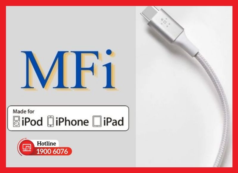 Sử dụng cáp sạc MFi chuẩn Apple để bảo vệ độ bền sau khi thay đuôi sạc iPad Mini 5.