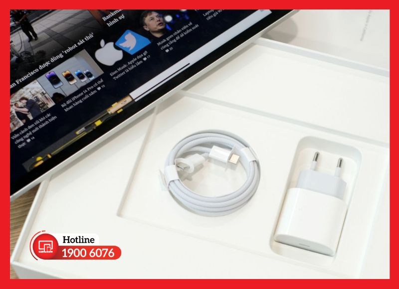 Dùng củ 35W và vệ sinh cổng định kỳ giúp cổng Thunderbolt iPad Pro M2 12.9 bền lâu sau khi thay