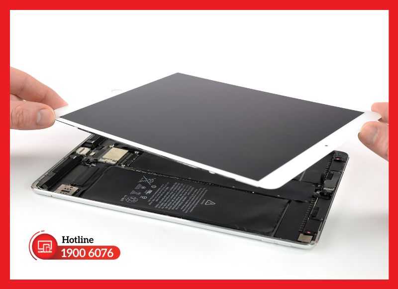 Cấu tạo ba lớp màn hình iPad Pro 10.5: kính - cảm ứng - LCD