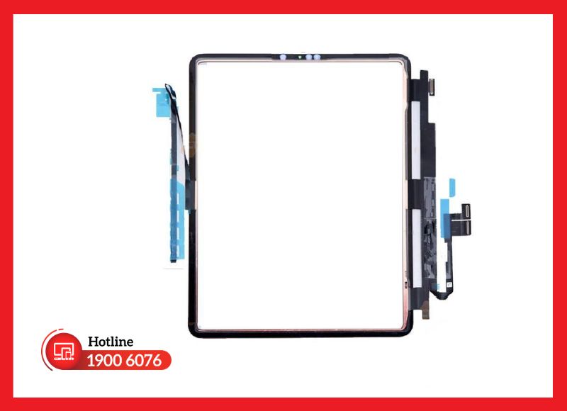 Cấu trúc màn bộ iPad Pro M2 12.9: kính, layer cảm ứng ITO, layer hover và cụm mini-LED XDR dán liền
