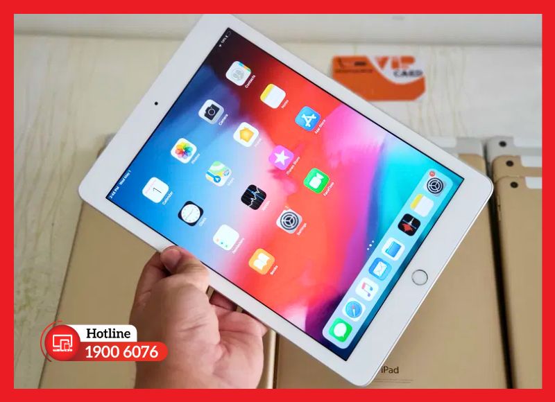 Màn hình iPad Gen 5 sử dụng công nghệ Retina 9.7 inch cho khả năng hiển thị rõ nét và ổn định