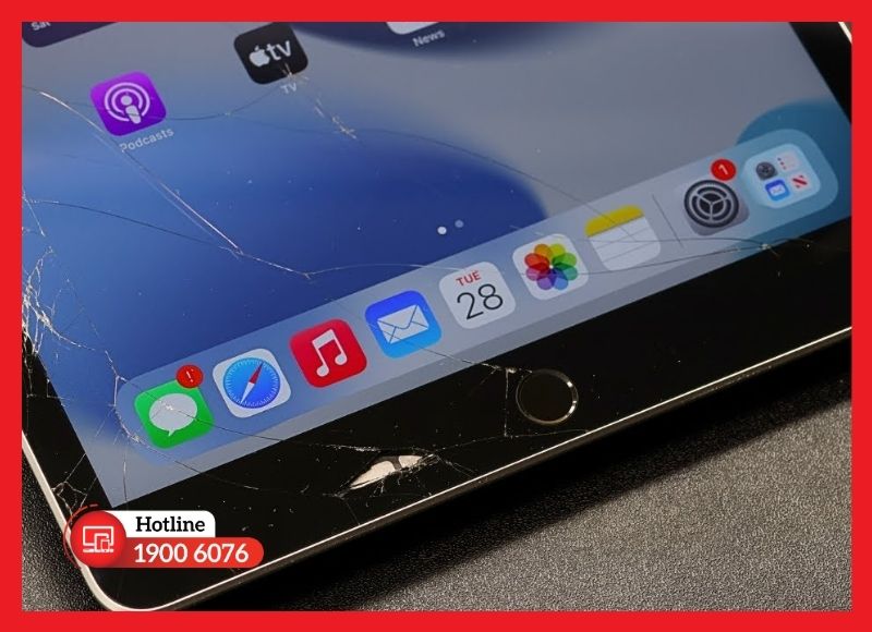 Tổng hợp các dấu hiệu hư hỏng cần thay kính cảm ứng trên iPad Gen 7.