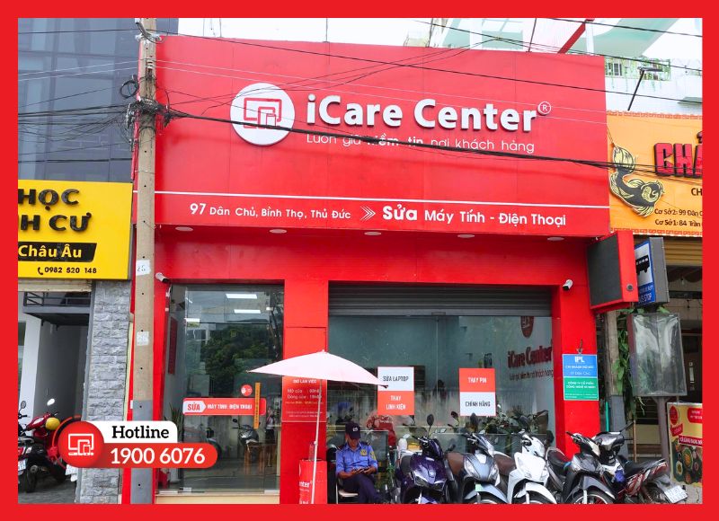 Hệ thống chi nhánh iCare Center tại TPHCM, nhận thay pin iPad nhanh chóng