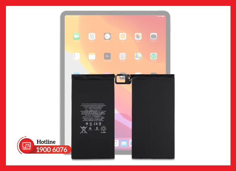 iPad Pro M1 12.9 sử dụng pin dung lượng lớn 10758 mAh