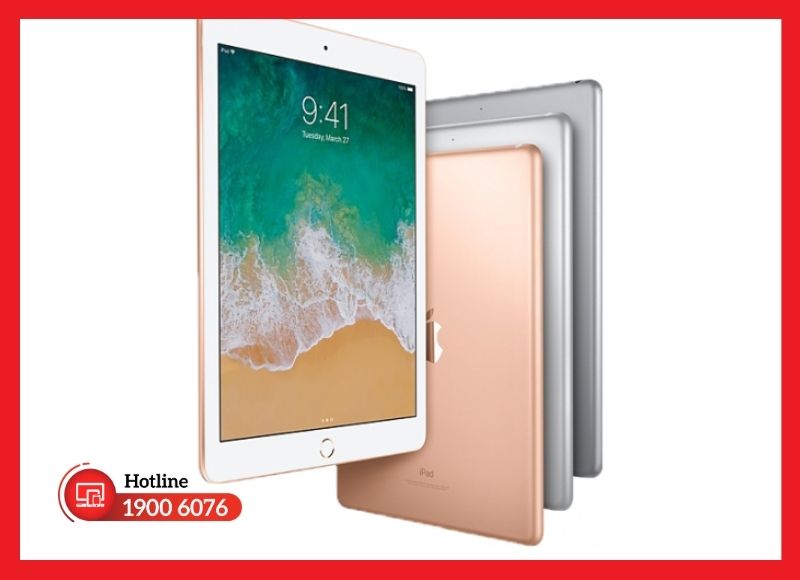 Cấu tạo vỏ nhôm nguyên khối của iPad Gen 6 giúp bảo vệ linh kiện và tản nhiệt.