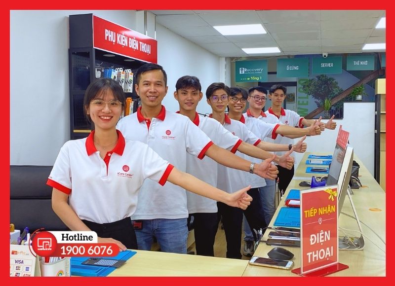 Hệ thống chi nhánh iCare Center uy tín chuyên thay vỏ iPad Mini 5 tại TPHCM.